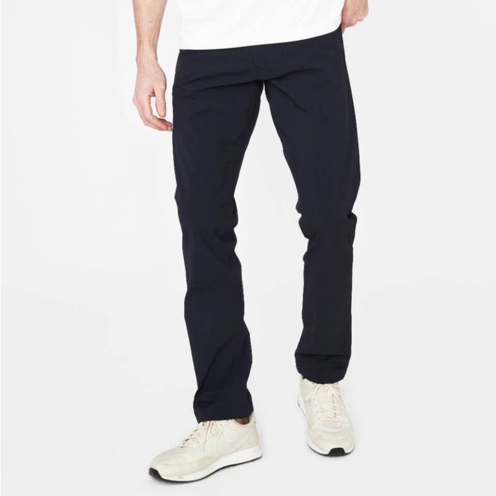 Men's Straight Fit Black Pants - Classic Everyday Wear
